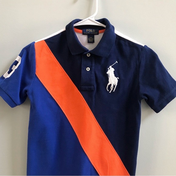 Ralph Lauren Multi Color Polo Shirt, Size 8 Boys. - Picture 2 of 6